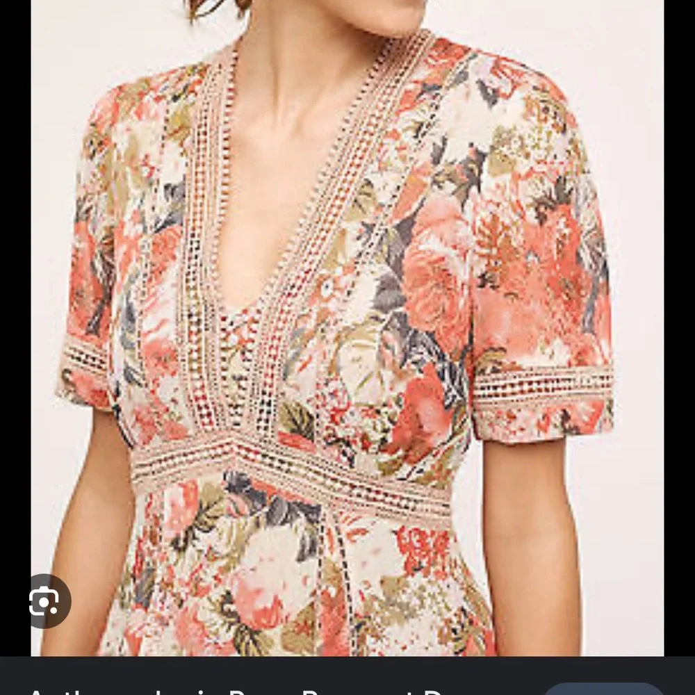 Anthropologie Ranna Gill rose bouquet dress - Picture 5 of 6